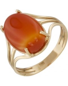 Кольцо с 1 сердоликом из красного золота Aloris