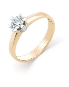 Кольцо с 7 бриллиантами из красного золота Мастер бриллиант