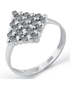 Кольцо с 18 бриллиантами из белого золота Мастер бриллиант