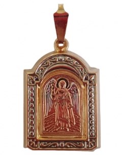 Подвеска иконка из красного золота Ютд май