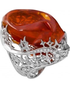 Кольцо с опалом и бриллиантами из белого золота Maxim demidov