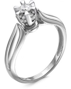 Кольцо с 7 бриллиантами из белого золота Klondike