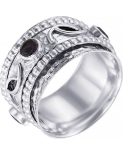 Кольцо с иолитами из серебра Element47