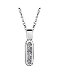 Колье с 5 бриллиантами из серебра Костромская ювелирная фабрика "алькор"