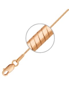 Цепочка плетения Шнурок из красного золота Красцветмет