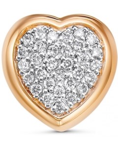 Подвеска Сердце с 31 бриллиантом из красного золота Klondike