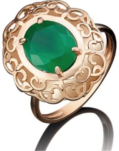 Кольцо с халцедонами из красного золота Platina jewelry