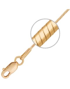 Цепочка плетения Шнурок из желтого золота Красцветмет