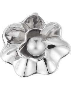 Подвеска Цветок с жемчугом из серебра Element47