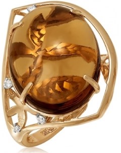 Кольцо с кварцем и бриллиантами из красного золота Бриллианты костромы