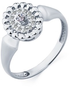 Кольцо с 13 бриллиантами из белого золота Мастер бриллиант