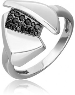 Кольцо с фианитами из серебра Platina jewelry