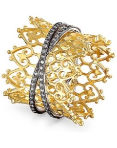 Кольцо с 39 бриллиантами из жёлтого золота Kabarovsky