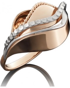 Кольцо из комбинированного золота Platina jewelry