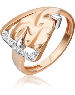 Кольцо с топазами из красного золота Platina jewelry