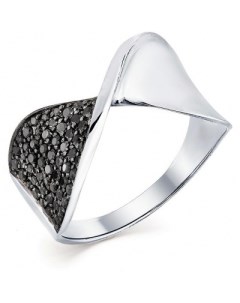 Кольцо с 60 бриллиантами из белого золота Мастер бриллиант