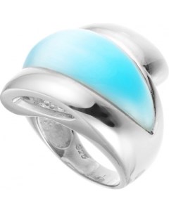 Кольцо со стеклом из серебра Element47