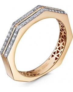 Кольцо с 42 бриллиантами из красного золота Klondike