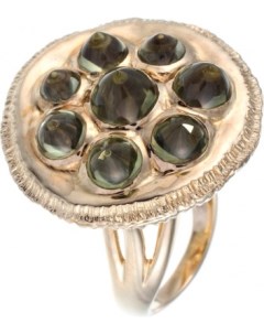 Кольцо с аметистами из серебра с позолотой Element47