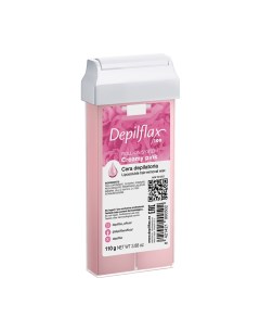 Воск для депиляции в картридже розовый сливочный 110 г Depilflax 100