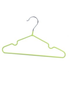 Вешалка плечики для одежды детская с антискользящим покрытием размер 30 34 цвет зелёный Nnb