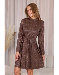 Платье вискозное Теофи коричневое Инсантрик