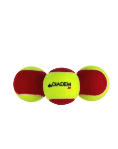 Мяч теннисный детский Stage 3 Red Ball 3шт фетр BALL CASE RED желто красный Diadem