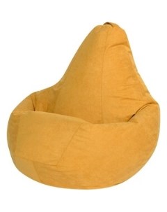Кресло мешок Желтый Велюр XL 125х85 Dreambag