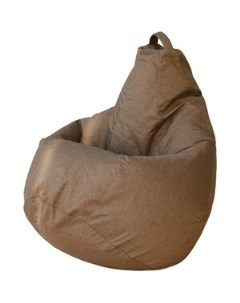Кресло мешок Груша Светло Коричневая Рогожка XL 125х85 Dreambag