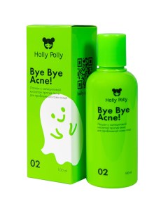 Лосьон с 2 салициловой кислотой против акне и воспалений 100 мл Bye Bye Acne Holly polly