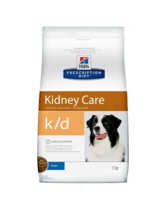 Prescription Diet k d Kidney Care Сухой лечебный корм для собак при заболеваниях почек 12 кг Hill`s