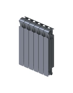 Радиатор биметаллический Monolit RM500 6 MVR 7012 500 100мм 6 секций правое нижнее титан Rifar