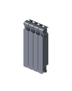 Радиатор биметаллический Monolit RM500 4 MVR 7012 500 100мм 4 секции правое нижнее титан Rifar