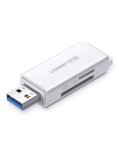 Карт ридер CM104 USB 3 0 to TF SD Dual Card Reader White 40753 Ugreen