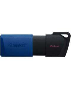Флеш Диск 64Gb DataTraveler Exodia M DTXM 64GB USB3 0 черный синий Kingston