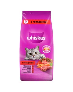 Корм сухой для кошек подушечки паштет говядина 5 кг Whiskas
