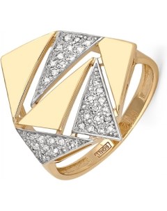 Кольцо с 34 бриллиантами из жёлтого золота Kabarovsky