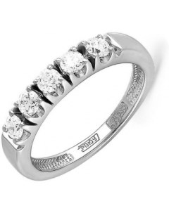 Кольцо с 5 бриллиантами из белого золота Kabarovsky