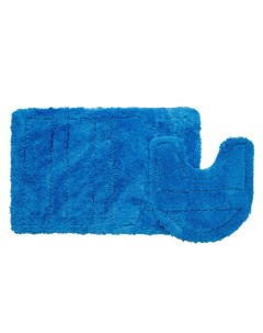 Набор ковриков для ванной комнаты 60х90 50х50 см микрофибра Blue Landscape 241M590i13 Iddis