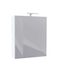 Шкаф зеркало 50 см двухдверный белый New Mirro NMIR502i99 Iddis