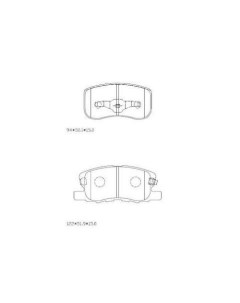 Колодки тормозные дисковые передние для автомобилей Mitsubishi Colt VI 04 Trialli
