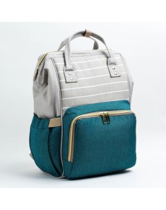 Рюкзак сумка женский 3805568 зелёный серый No name