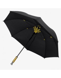 Зонт трость женский 423 чёрный Uteki