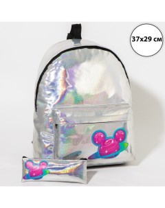 Рюкзак молодёжный Космос Микки 7316179 серебристый Disney