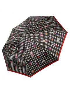 Зонт облегченный женский L 20266 4 черный красный Fabretti