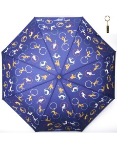 Зонт женский 21043 синий Flioraj