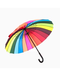 Зонт трость женский 415 радуга 24 спицы Yuzon t