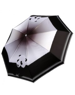 Зонт облегченный женский L 20262 2 серый черный Fabretti
