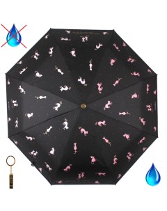 Зонт женский 21042 черный Flioraj