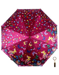 Зонт женский 23133 бордовый Flioraj